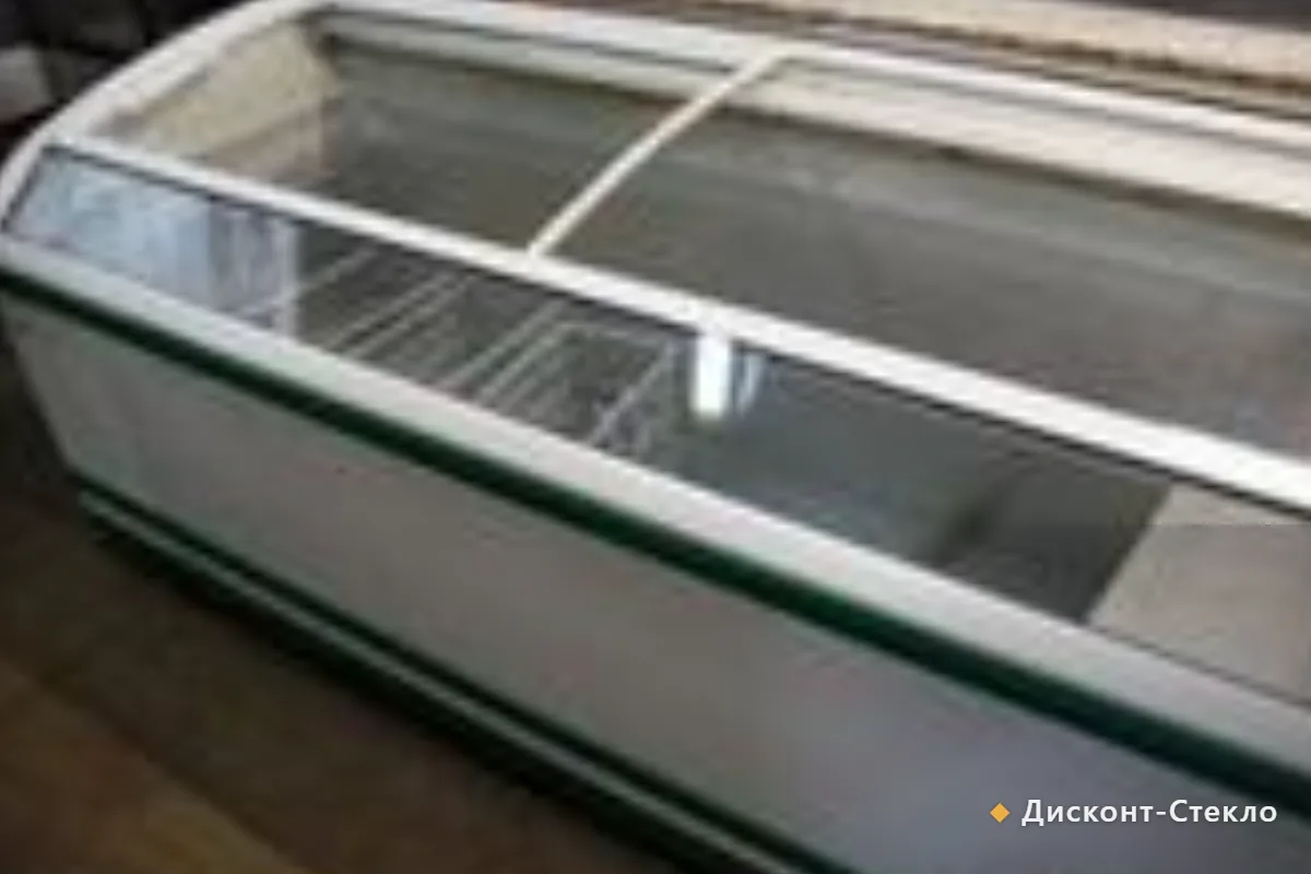 Новое плоское стекло для холодильной витрины, изготовленное по размеру и доставленное в Подольск
